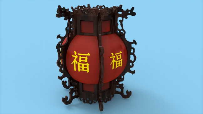 proe灯笼（宫灯） 244393