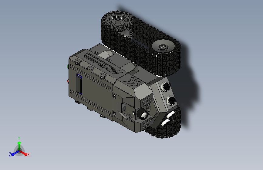 Raspberry pi创建的UGV履带小车3D数模图纸 Solidworks设计_STEP_模型图纸下载 – 懒石网