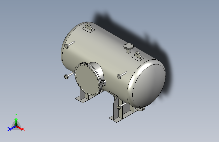 标准锅炉CAD模型grgrboiler-58833-模型格式为 stp