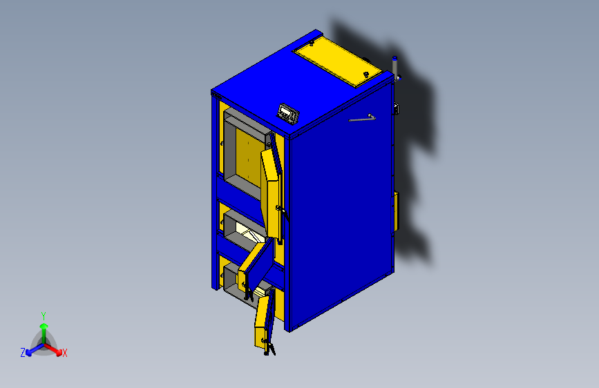 固体燃料锅炉solid-fuel-grgrboiler-1834-模型格式为 stp