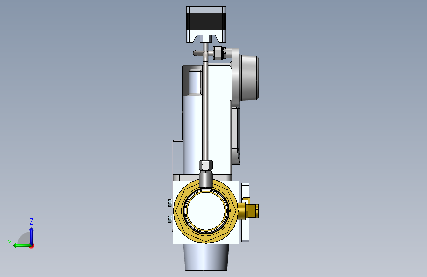 锅炉燃气系统vgd20-gas-train839-模型格式为 sw 左侧视图