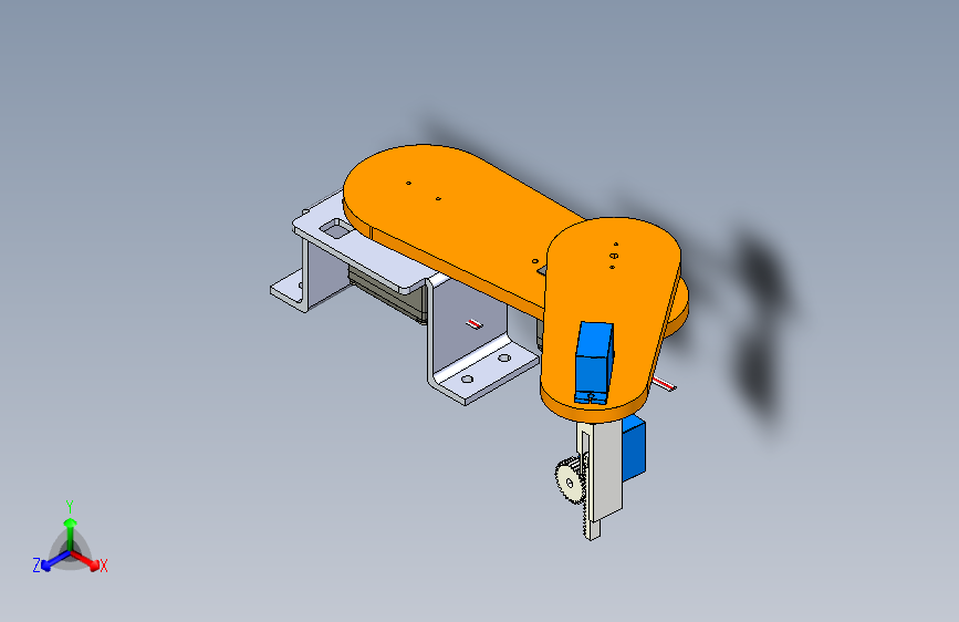 简单 SCARA 机器人的 SolidWorks 模型--sw igs