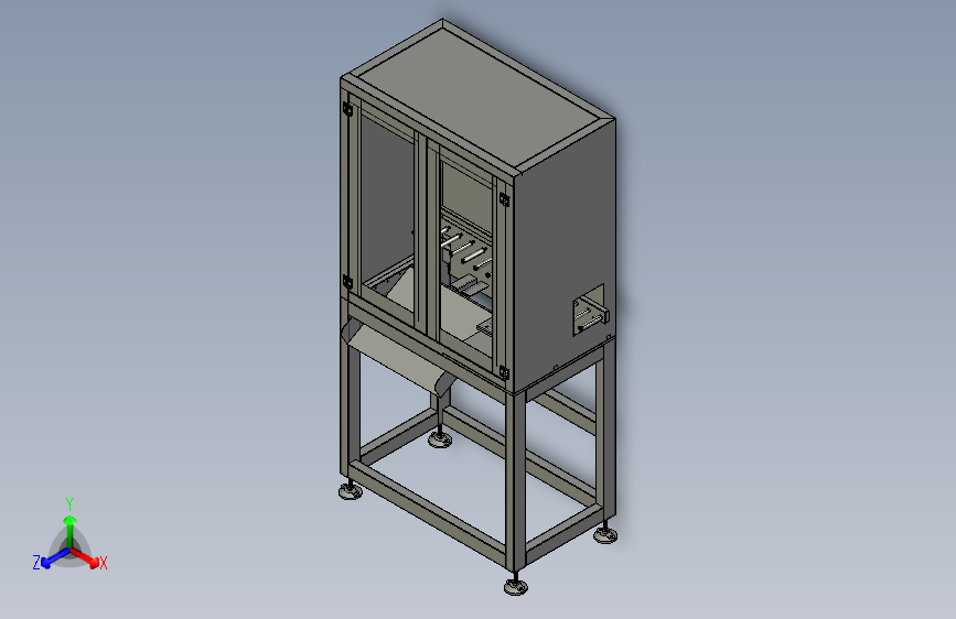 胶管裁管机3D数模图纸 Solidworks18设计 附STEP