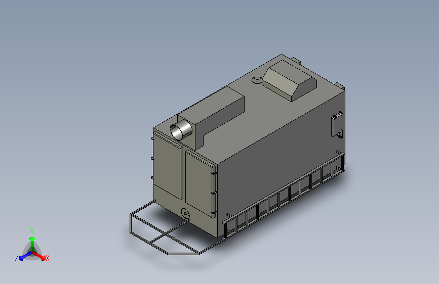 颗粒锅炉300千瓦pellets-grgrboiler-300-kw-模型格式为 stp stl