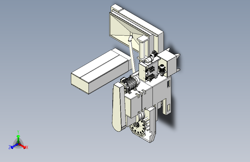平面磨削抛光设备3D数模图纸 Solidworks18设计 附STEP