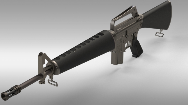军用突击步枪AR-15-M-16