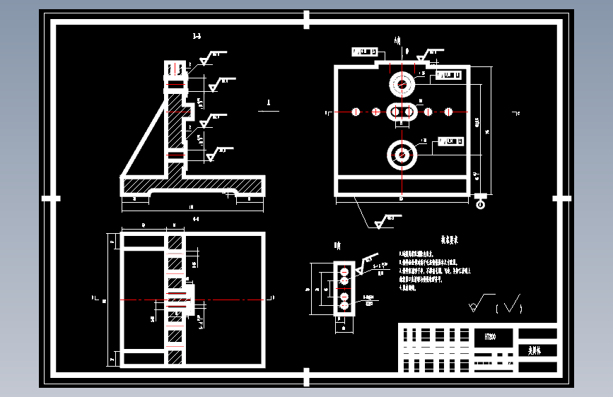 摇杆的钻攻2-M5螺纹孔夹具设计及机械加工工艺装备含4张CAD图
