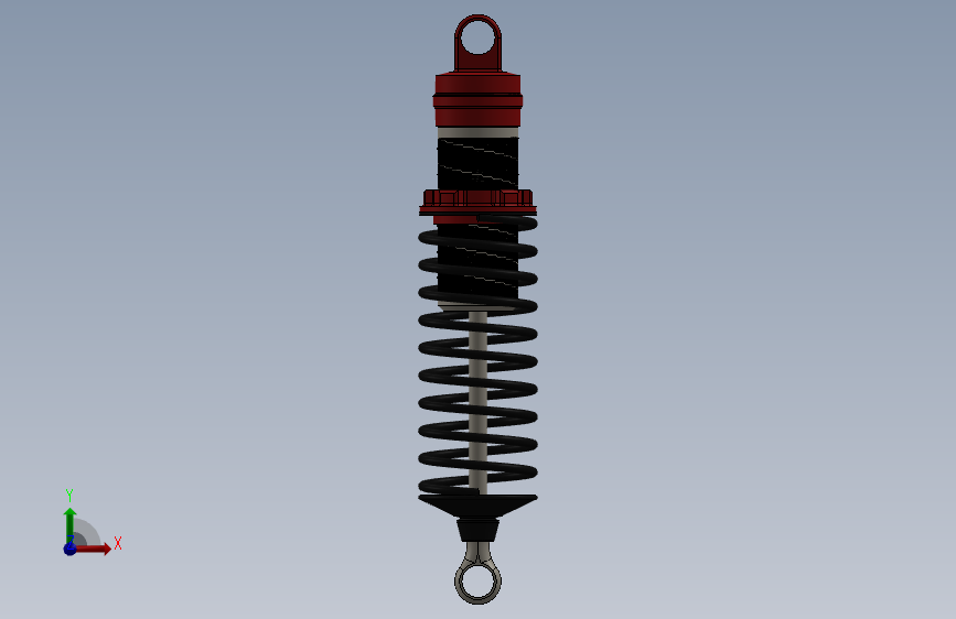 减震器 正面视图