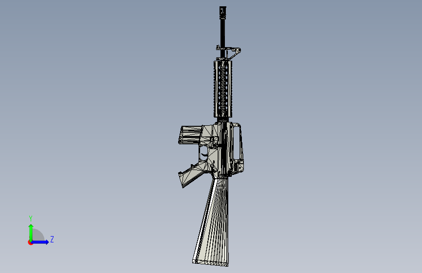 M16步枪 左侧视图