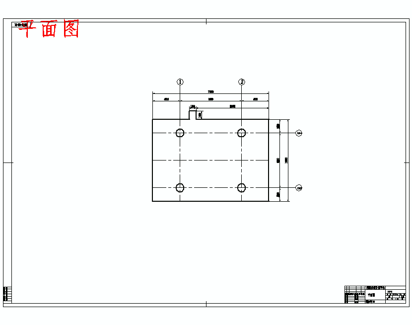 浅海井组计量平台设计含4张CAD图