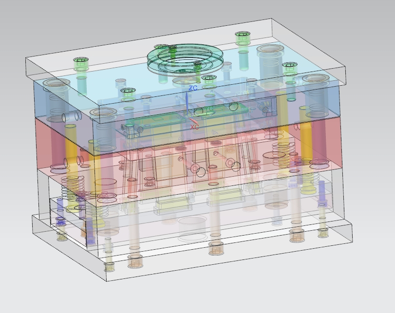遥控器电池后盖注塑模具设计塑料注射模图含UG三维及11张CAD图-独家