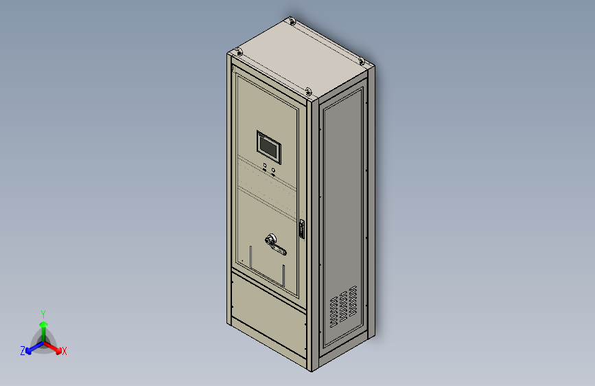 储能6进1出汇流柜3D数模图纸 Solidworks19设计