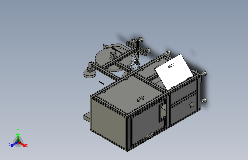 自动冲模裁切端子机3D数模图纸 Solidworks设计