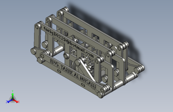 Seven Linkages七连杆传动机构3D数模图纸 STEP格式