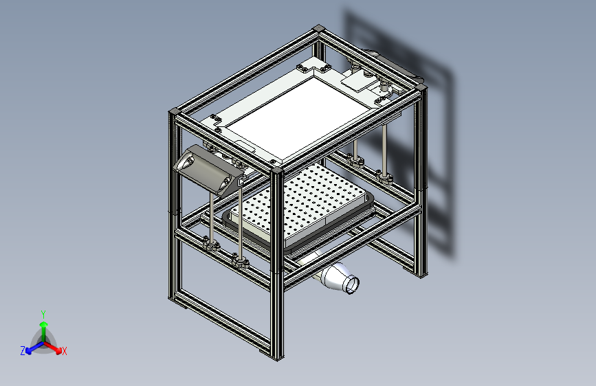 DIY真空成型机vacuum-forming-machine-模型格式为 stp sw