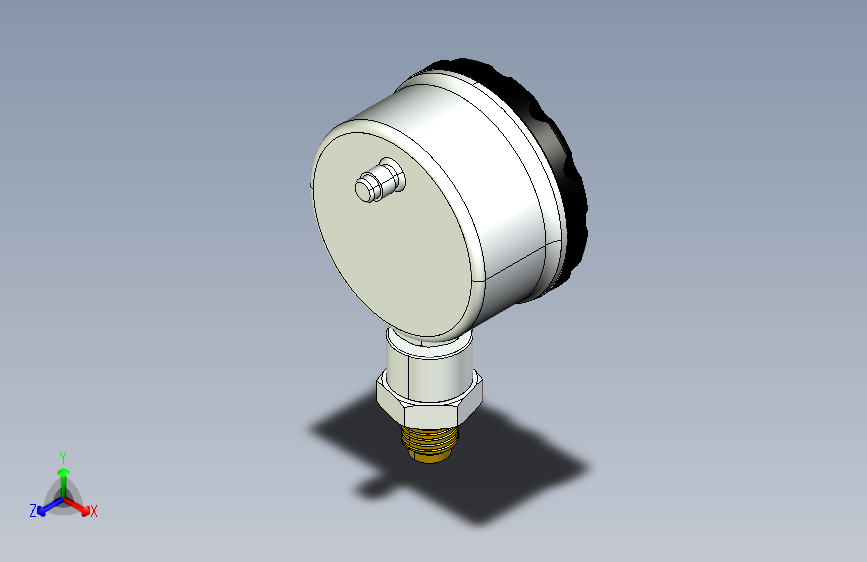 测量设备pressure-gauge-7831-模型格式为 igs sw