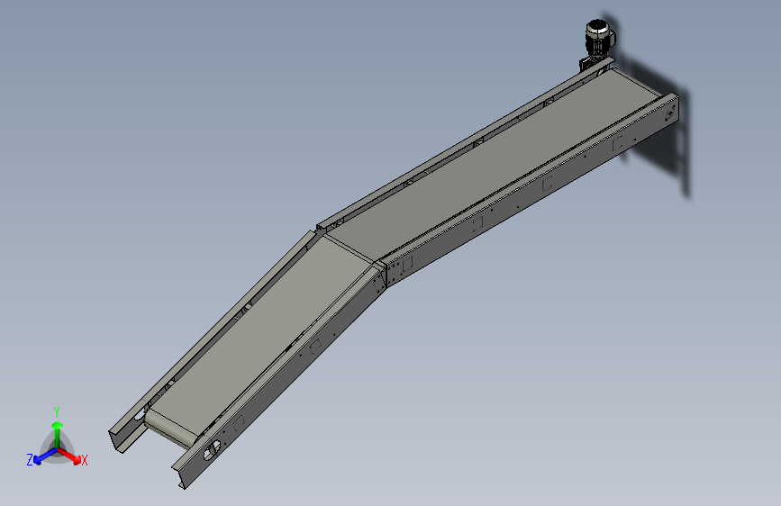 输送机 输送设备belt-conveyor-130-模型格式为 stp sw