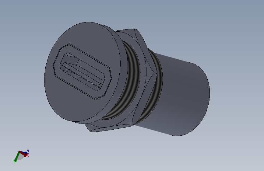 MISIMI面板安装式USB转接器U09A-AF-AF-B_SOLIDWORKS 2020_模型图纸下载 – 懒石网