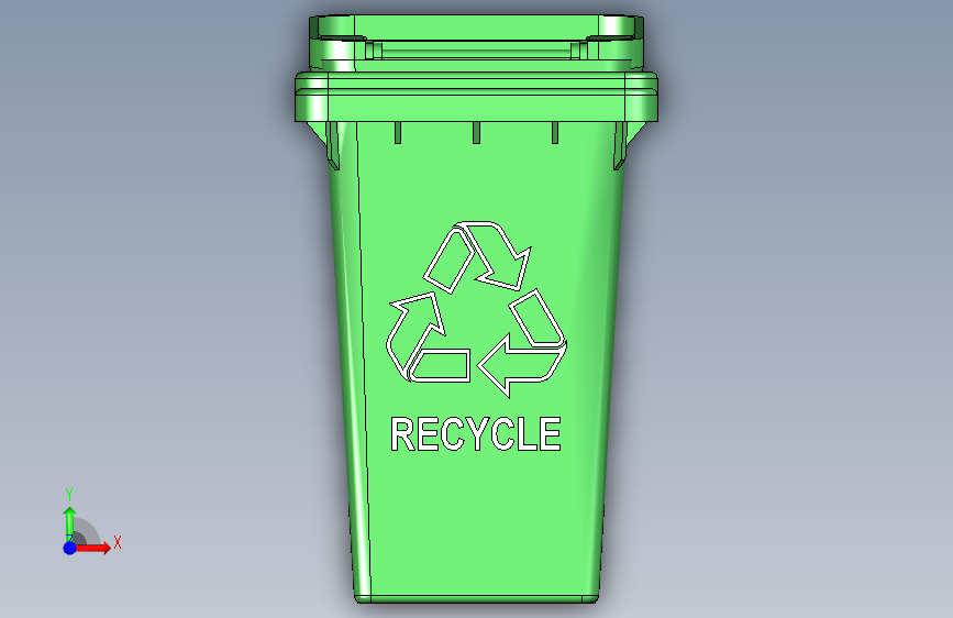 垃圾箱 垃圾处理设备recycling-bin-2831-模型格式为 stp sw_STEP_模型图纸下载 – 懒石网