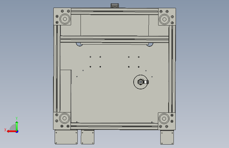 铁罐焊接处气密检测装置3D模型图纸 Solidworks设计 背面视图