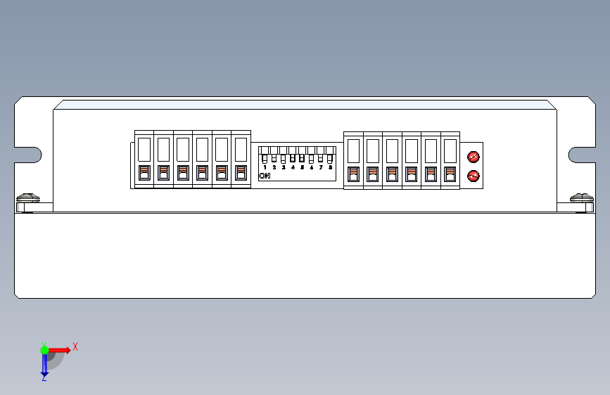 DMA860H微步驱动器 俯视图