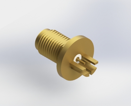 Fairview微波 Amphenol RF 3 GHz TNC隔板PCB边缘安装同轴连接器