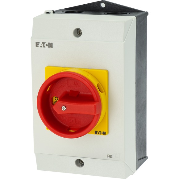 伊顿 400V 3P 25A (11kW) 钥匙锁在 IP65 覆盖盒中 M25 电导线 (直径) 1) 固定 M4隔离开关