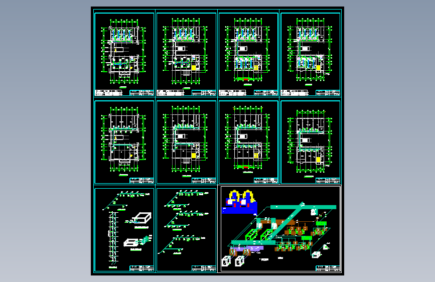 襄阳市某十层教学楼空调设计-暖通含CAD图