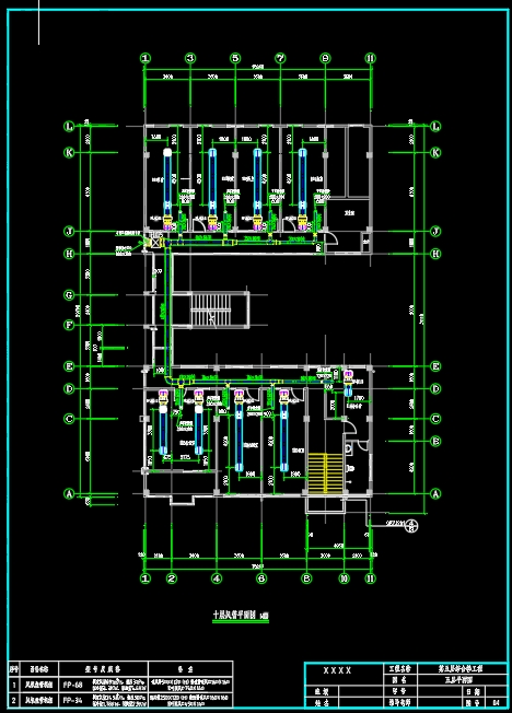 襄阳市某十层教学楼空调设计-暖通含CAD图