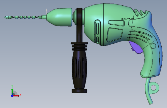 Drill手电钻造型   STP