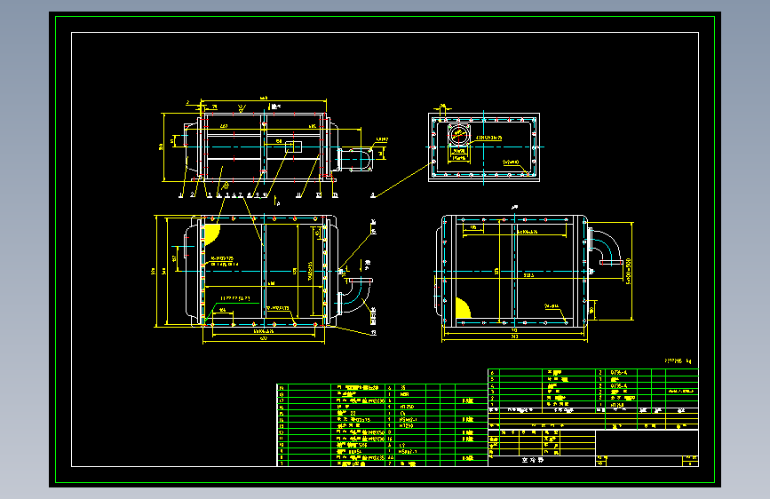 机车空冷器图纸
