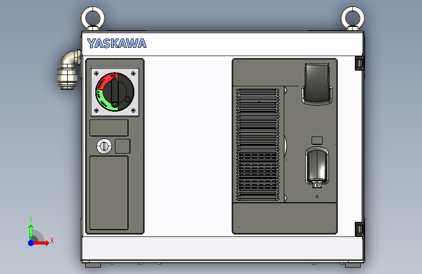 Yaskawa Motoman YRC1000机器人控制器 正面视图