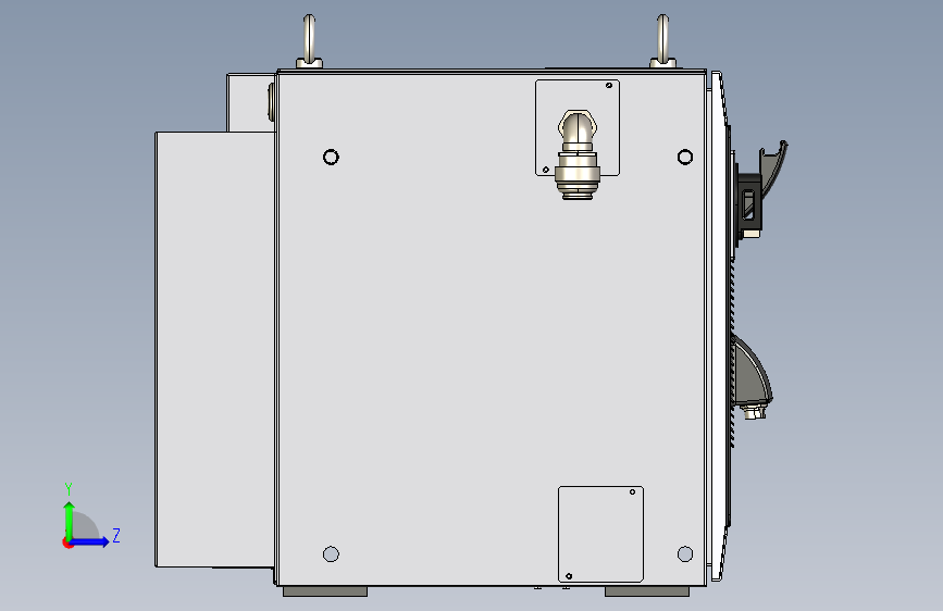 Yaskawa Motoman YRC1000机器人控制器 左侧视图