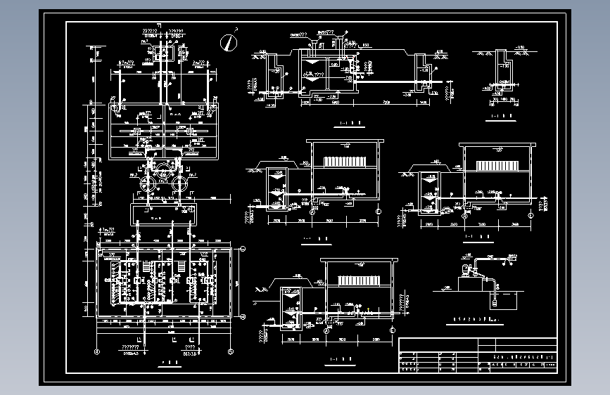 清水池、自用水泵房工艺图(一)