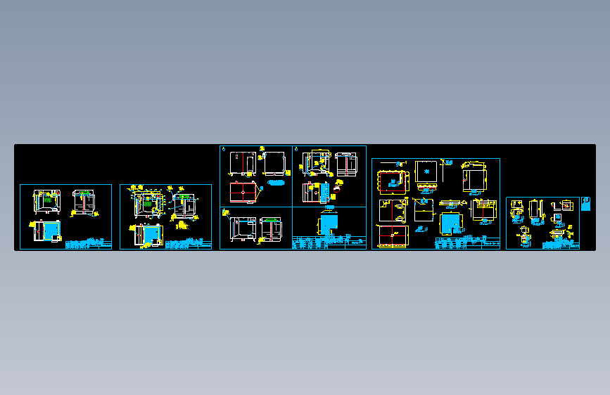 油水分离装置CAD图纸 801704