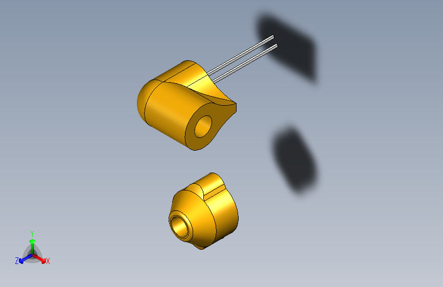 LED和Photodiode 3mm PMMA连接器