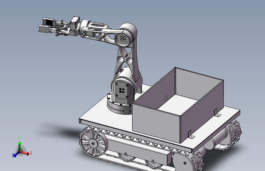 水果采摘机器人3D模型设计三维模型20