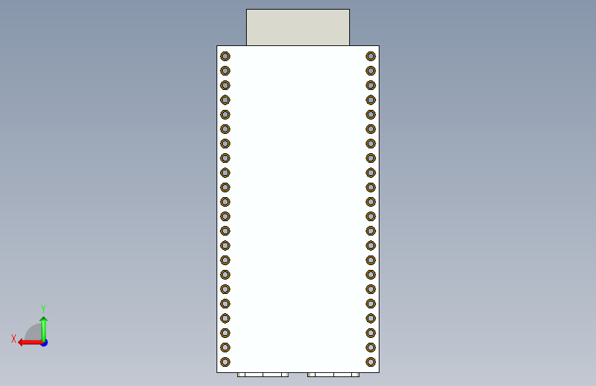 ESP32-S3-WROOM-1 DEVKIT芯片 背面视图