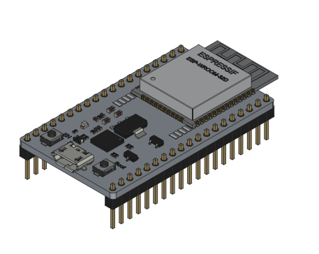 ESP32-WOOM-32d 38pins板