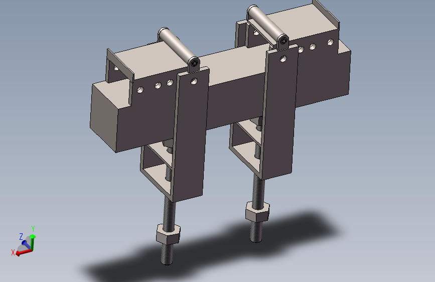 预制节段梁高效提梁吊具-solidworks模型