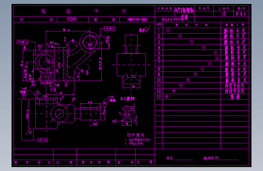 JX1218-气门摇臂轴支座的机械加工工艺及夹具设计078105301吕途