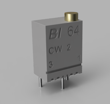0.25W，1_4W PC通过孔修剪器电位计