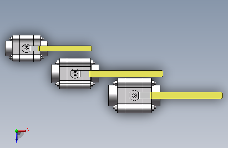 3款CL2500锻钢球阀模型_SOLIDWORKS 2017_模型图纸下载 – 懒石网
