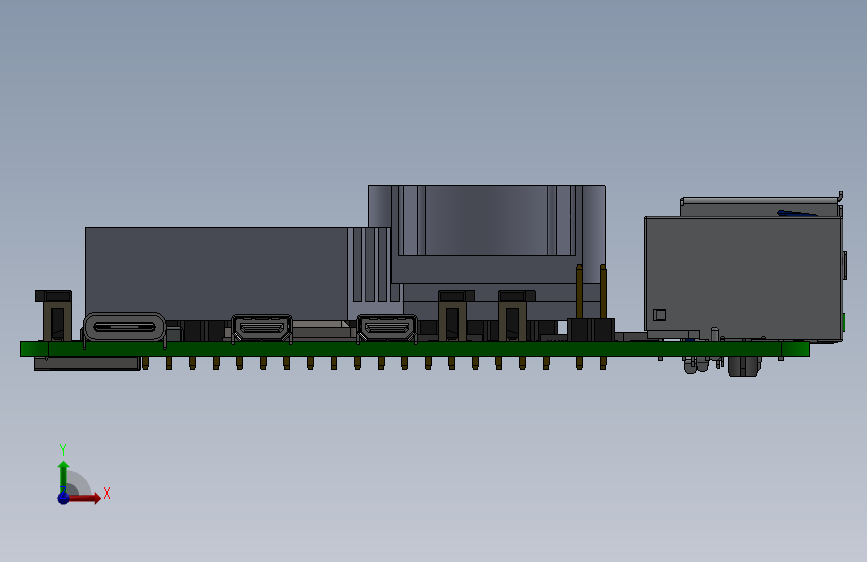 树莓派 5 三维图 Raspberry Pi 5树莓派5代开发板_SOLIDWORKS 2022_模型图纸下载 – 懒石网