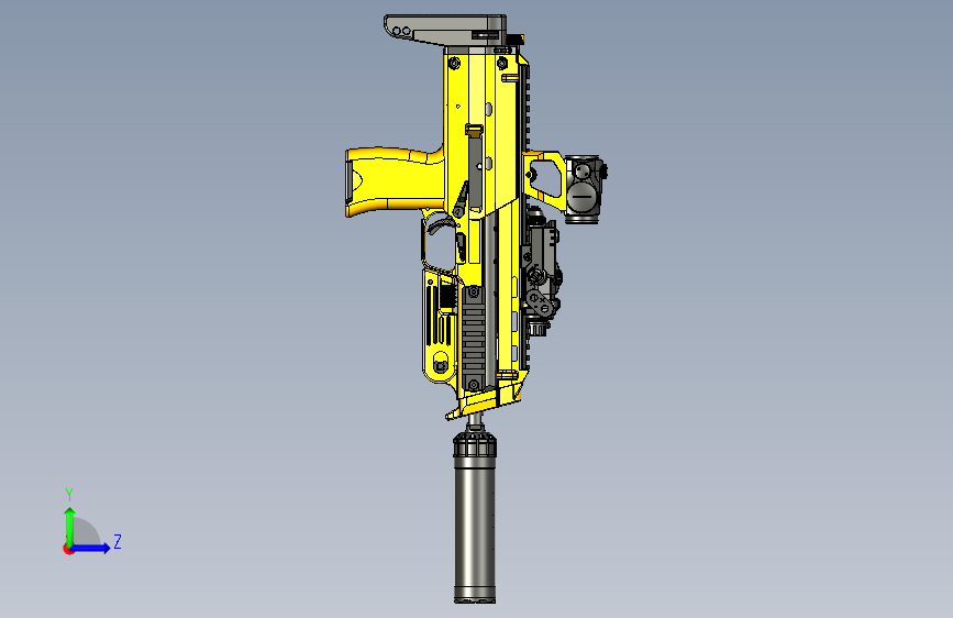 HK MP7冲锋枪 左侧视图