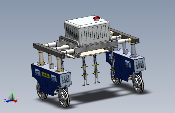 自走式喷药机器人三维solidworks