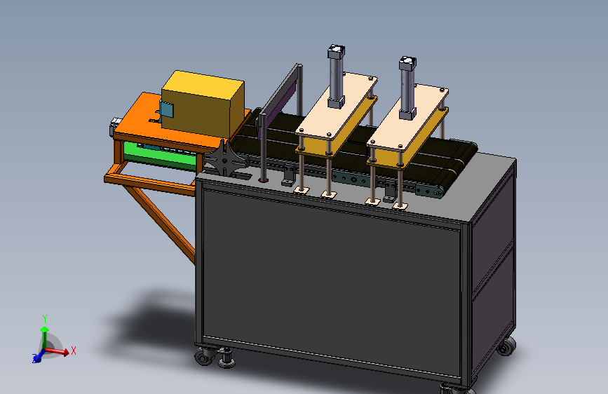 糕点 面包切片机结构设计三维solidworks模型3D建模+26张CAD图纸