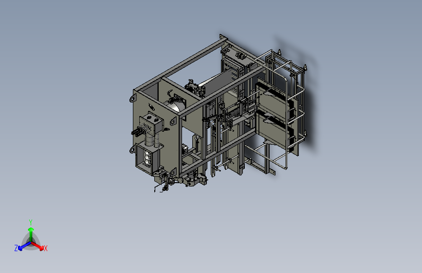 全自动称重包装机三维SW模型设计3D图纸solidworks建模参考素CAD