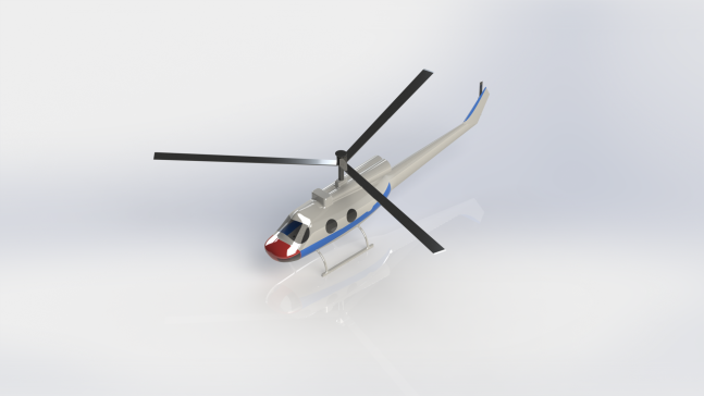 G05079-直升机桌面模型31