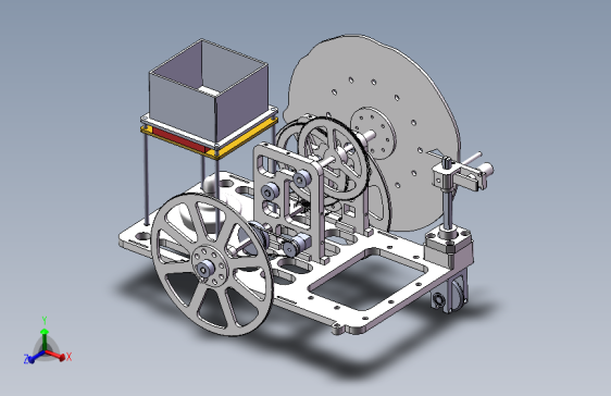 温差电动小车（长征路线）三维SW模型solidworks图纸3D建模数据